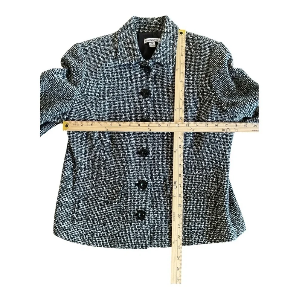 Croft & Barrow Textured Button Front Jacket – Size Medium - Picture 5 of 7